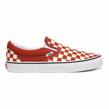 Vans Checkerboard Classic - Miesten Slip-on kengät - Valkoinen